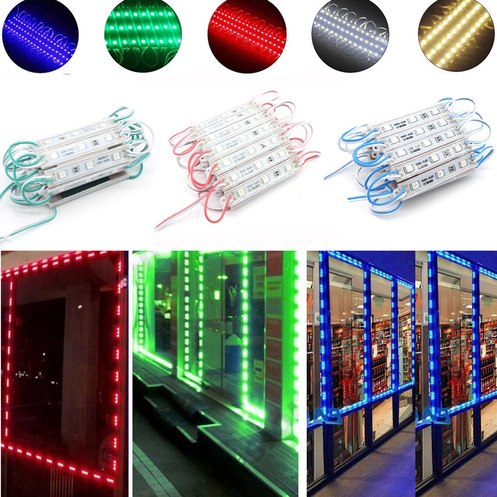 5050 3 LEDs Module Light Store Front Window Showcase Advertising Sign Lamp 12V