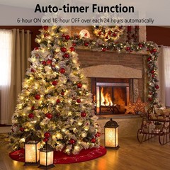HoliDecor Christmas Lights – Battery Operated String 1 Pack, Warm White