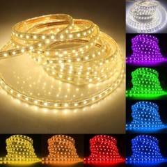 5M-30M SMD 5050 LED Strip Flexible Tape Rope Light RGB Lamp Waterproof 110V