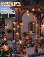 Xingzd 25 LED Outdoor String Lights, 25Ft Halloween Decoration Lights