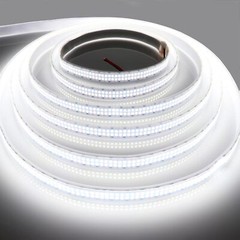 LED Strip Lights Cold White 6500K 16.4Ft Double Row 2835 SMD 2400Leds DC 12V