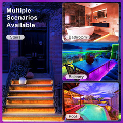 Waterproof Led Lights for Bedroom, 32.8Ft (2 Rolls of 16.4Ft) Led Strip Lights,