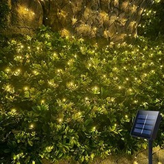 Solar Powered Net Lights for Tree Fence Wall Roof Backyard Christmas Decor