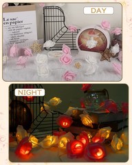 Birthday Decorations Rose Lights Wedding Decor Flower Fairy Lights