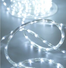 20FT 8-Mode LED Rope Light Outdoor Waterproof Lighting, Cool White