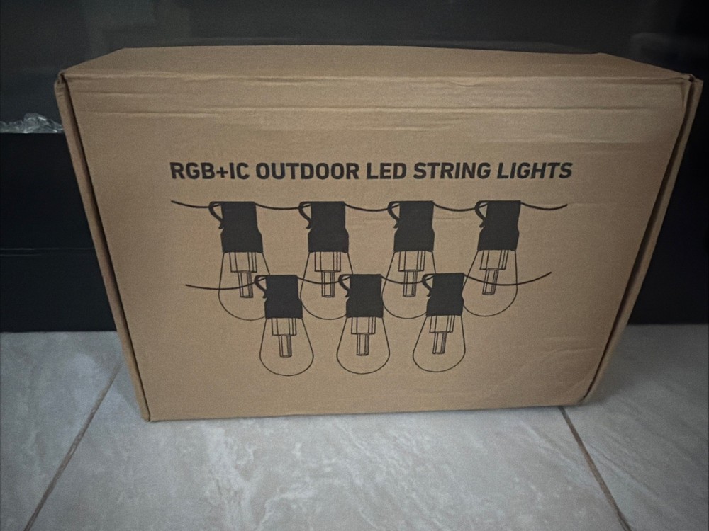 300ft RGB+IC outdoor light garland, shapper-proof dimmable LED bulbs, IP67 water