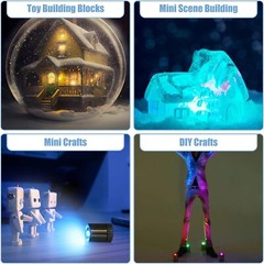 50/100/150/200pc Mini Electric LED Light Cordless Multicolor LED Include Battery