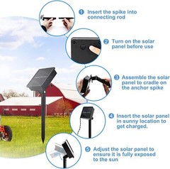 Solar 50-300LED Powered Fairy String Rope Strip Lights Outdoor Garden Patio