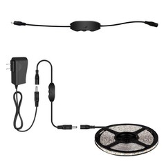 2 Pack LED Strip Lights Dimmer Switch DC12V-24V LED Brightness Adjustable Con…