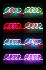 24V RGB IC LED Neon Rope Light Strip Waterproof In/Outdoor Commercial Home Decor