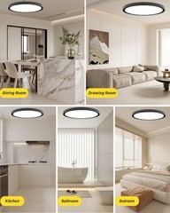 4Pack 16 Inch Dimmable LED Flush Mount Ceiling Light Panel 32W 3480LM
