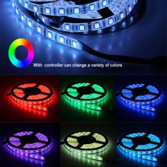 DC 12V 5050 16.4Ft RGB LED Strip 60LEDs/m Flexible LED Light LED Strip 5m/roll