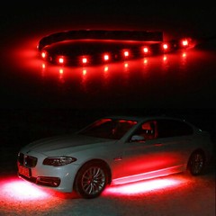 Lot Waterproof 12”/15 DC 12V Motor LED Strip Underbody Light For Car Motorcycle