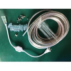 16-328FT 110V 5050 LED Strip Light Outdoor Tube Waterproof LED Rope US Plug Kit
