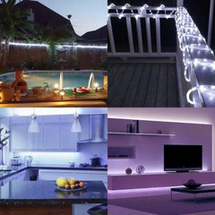 100-300Ft LED Rope Strip Light Waterproof Multi-color 4Mode Home Landscape Light
