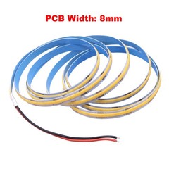 12V COB LED Strip 3/5/8mm Tape Lights Bedroom Kitchen Under Cabinet Home Decor