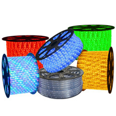 50′ 100′ 150′ 300′ Ft Waterproof LED Rope Light 110V Garden In/Outdoor Lighting