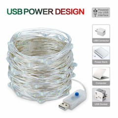 USB Twinkle LED String Fairy Lights 200/300LED Copper Wire Party Decor W/ Remote