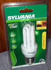 Sylvania Energy Saving Bulb E27 9W Power 40W Neon 3 Tubes – Warm