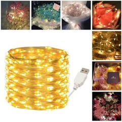 USB LED Fairy String Lights Copper Wire 10M 30M Christmas Party Garland Lamp