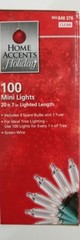 10 BOXES of 100 Clear Mini Christmas string Lights Green Wire 1000