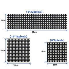 DC5V WS2812B 5050 RGB Flexible LED Panel Matrix Display Screen Addressable Light