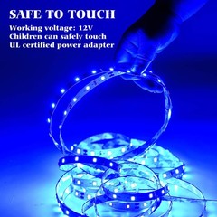 Blue LED Lights,Marreal Blue Rope Lights Touch Dimmer,Flexible Super Bright 12V