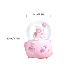 Angel Snow Globe, 80mm Musical with Color Changing LED Lights for Daughter, W…