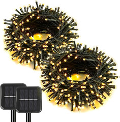 6-Pack Solar String Lights, 600 LED Extra-Long 236Ft Solar Christmas Lights Outd