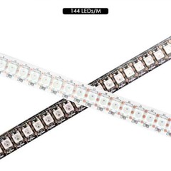 1M 2M WS2812B Pixel 144 LED Strip Lights 5050 RGB IC Individual Addressable DC5V