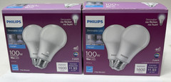 2x2pack Philips 100W Dimable LED A19 BULB, 16w DAYLIGHT 1600 Lumens