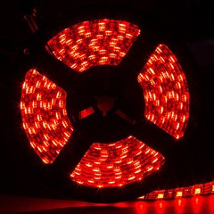 5M RGB LED Strip Light Waterproof Black PCB 5050 SMD Tape Rope String Light 12V