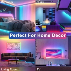 100FT LED Strip Lights with APP Remote Control RGB Color Changing Lights forRoom