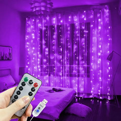 Christmas Home Decoration USB 8 Modes Fairy Garland Lights LED Curtain String Li