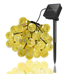 8 Modes 50 LED Solar Light Outdoor Garden Party Waterproof Ball String Lights