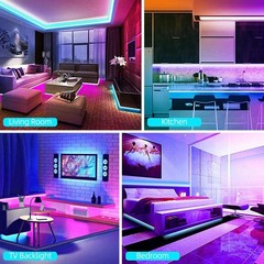 100Ft LED Strip Lights, Smart Light with App Remote Control, RGB LED Lights for