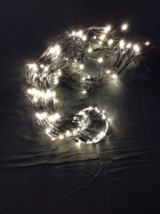 LED 4.5 Foot Warm White Round Web Firework Net Lights with Effects – Connectable