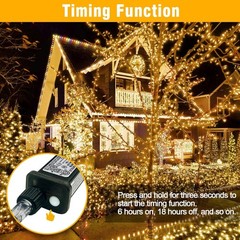 100FT Warm White LED String Lights 300 Waterproof Fairy Lights Indoor Outdoor