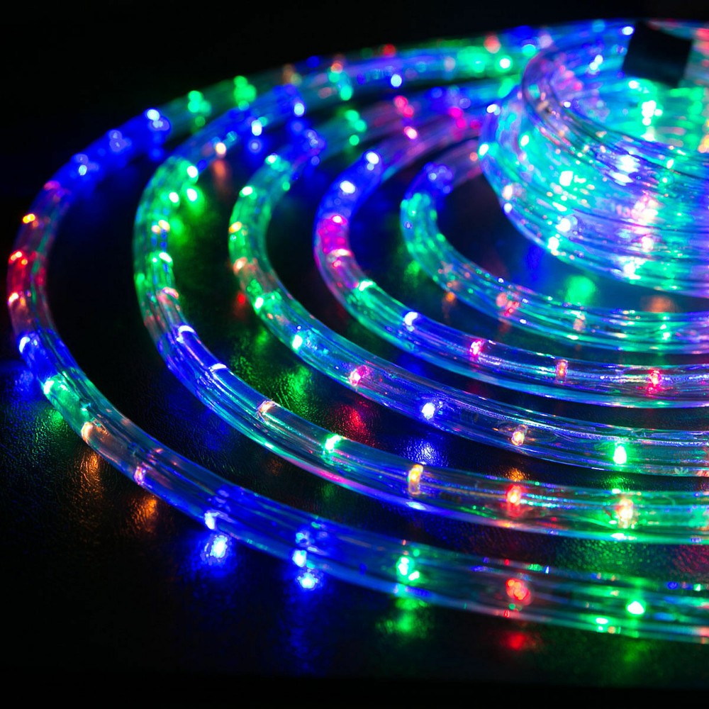 10/25/50/100/150FT Multi-RGB Thick LED Rope Lighting Accent Indoor Outdoor