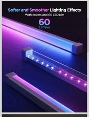 Govee RGBIC LED Strip Lights 32.8ft w Covers Smart Lights with APP Control H61B6