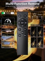 50FT Outdoor String Lights with 20+1 S11 LED Bulbs, Waterproof Dimmable Patio…