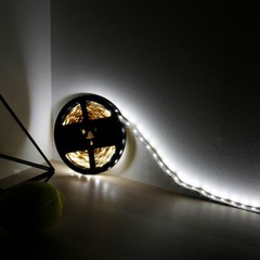 5M Daylight White 5050 SMD 300 Leds Indoor Light Strip Non-waterproof