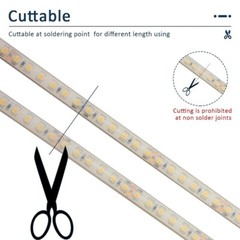 IP68 Waterproof LED Strip Light 2835 DC 24V Underwater Outdoor Flexible LED Tape