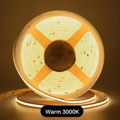 COB LED Strip Light 12V 24V Cut Free Flexible Tape 528 LEDs Linear Lighting