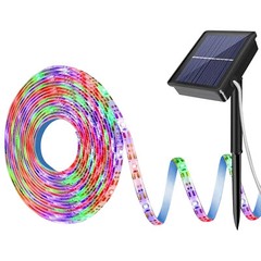 Upgraded Solar LED Strip Flexible Lights 8 Lights Mode Waterproof Outdoor Decor