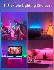 Smart LED Strip Lights, 16.4Ft Wifi Strip Work with Apple Homekit, Alexa, Google