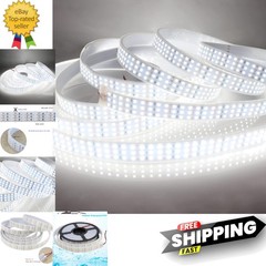 16.4Ft Super Bright Triple Row LED Strip Lights, Daylight White 6000K DC12V 1…