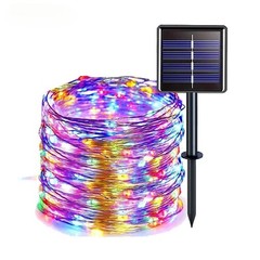 Solar Fairy Lights Outdoor, 2Pack 200 66FT White Twinkle Solar String Lights,…