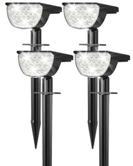 Solar Lights Outdoor Waterproof IP65, 76 LED 3 Lighting Modes Solar Spot Ligh…