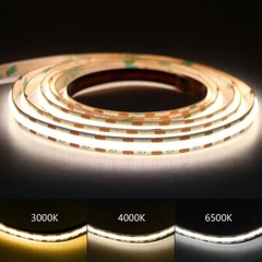 USB 5V COB LED Strip 8mm Cuttable Dimmable Tape Light Warm White For PC TV
